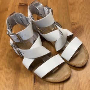 ASOS Womens White Leather Sandals Size 6